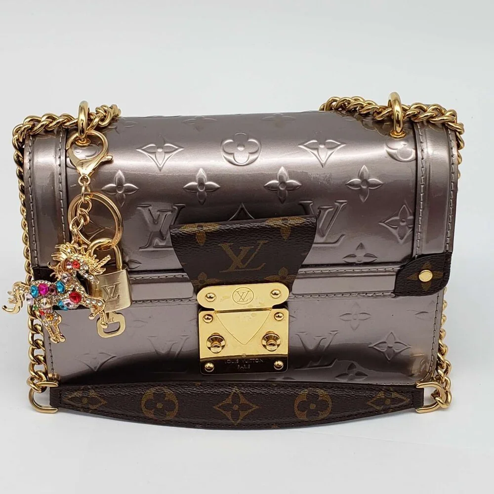 Louis Vuitton Gold Lock & Key 🔑 Authentic LV Unbranded Horse Keychain Charm